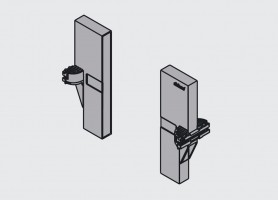 BLUM Z40L0002 end bracket for wall divide white