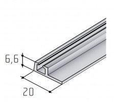 S-S06N-1 bottom profile jedn.2m elox silver