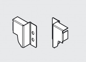 BLUM Z30M000S.45 back holder Space Corner "M" white R+L