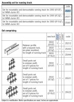 HAWA 25207 Junior 80/B-Pocket sliding interior fittings top rail 2m anodized