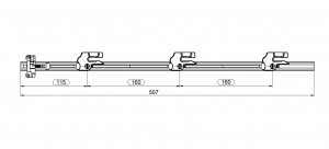 LEHMANN Rod SVS3 + V drawing 18-2419-010 length 507mm