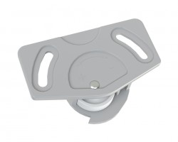 STRONG plastic door fittings bottom guide grey