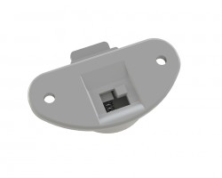 STRONG plastic door fittings top guide grey