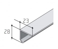 S-S20 / 30 profile single steel 3m