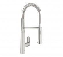 GROHE 31379DC0 lever sink mixer K7 with professional spray, SuperSteel