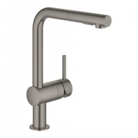 GROHE 30274AL0 Tap MINTA L-spout brushed Hard Graphite