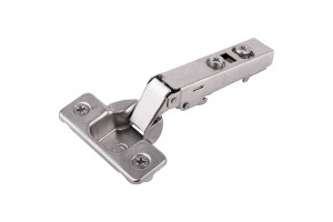 StrongHinges S3 full overlay hinge with excenter, dowels 10 mm, clip-type