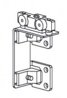 TERNO upper slider double for folding doors 882