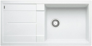 BLANCO 515136 Sink Metra XL 6 S white without eccentric Silgranit PuraDur