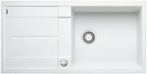 BLANCO 515280 Metra XL 6 S sink white with Silgranit PuraDur eccentric