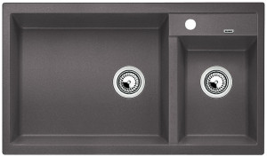 BLANCO 518886 Sink Metra 9 gray rock without eccentric Silgranit PuraDur