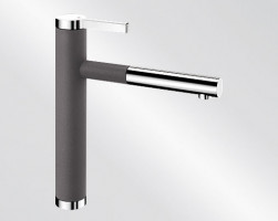 BLANCO 518804 Tap Linee-s gray rock/chrome Silgranit-look