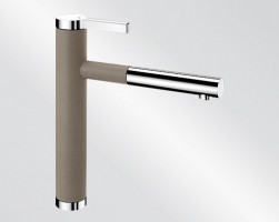 BLANCO 518446 Tap Linee-with tartufo/chrome Silgranit-look