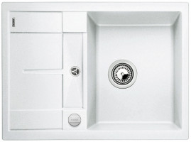 BLANCO 519576 Sink Metra 45 S Compact white with Silgranit PuraDur eccentric