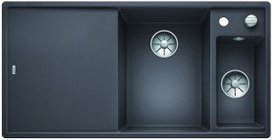 BLANCO 523490 Sink Axia III 6S-F gray rock InFino with eccent. Silgranit PuraDur