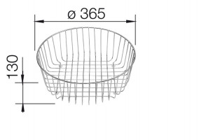 BLANCO 220574 stainl.steel dish basket access. for Rondosol,Rondoset,Rondoval