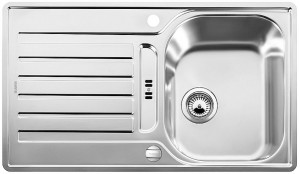 BLANCO 519717 Sink LANTOS 45 S-IF brushed stainless steel with eccentric