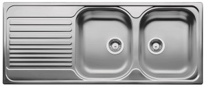 BLANCO 519534 Sink Tipo 8 S stainl.steel profiled without eccentric stainl.steel