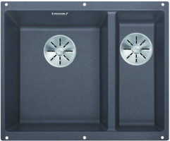 BLANCO 523549 Sink Subline 340/160-U gray rock InFino manual Silgranit PuraDur