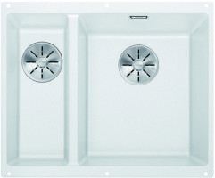 BLANCO 523562 Sink Subline 340/160-U white InFino manual Silgranit PuraDur