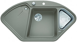 BLANCO 523666 Delta II tartufo InFino sink with Silgranit PuraDur eccentric