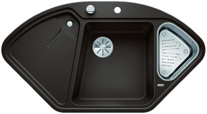 BLANCO 523669 Delta II InFino coffee sink with Silgranit PuraDur eccentric