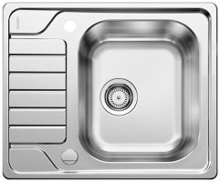 BLANCO 525123 Sink DINAS 45 S MINI brushed stainless steel with eccentric