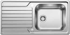 BLANCO 524255 Sink DINAS XL 6 S brushed stainless steel with eccentric