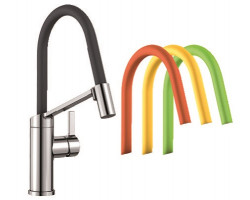 BLANCO 524813 Tap VIU-S chrome/lemon, kiwi, orange, lava grey