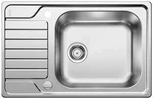 BLANCO 525120 Sink DINAS XL 6 S Compact brushed stainless steel with eccentric