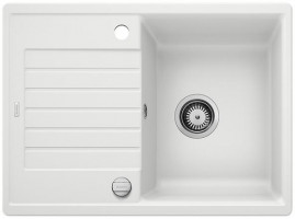 BLANCO 524715 Sink ZIA 45 S Compact white with eccentric SILGRANIT PuraDur