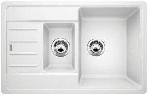 BLANCO 521304 Sink Legra 6 S Compact white without eccentric Silgranit