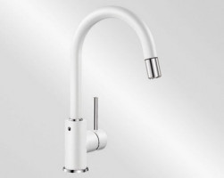 BLANCO 521457 Tap Mida-s white pull-out shower Silgranit-look