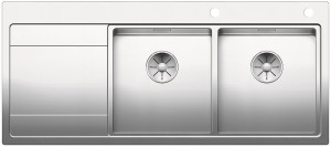 BLANCO 521665 Sink Divon II 8S-IF stainl.steel silk gloss InFino no eccentric