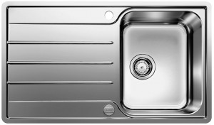 BLANCO 523031 Sink LEMIS 45 S-IF brushed stainless steel with eccentric