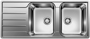 BLANCO 523036 Sink LEMIS 8 S-IF brushed stainless steel without eccentric