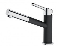 FRANKE Tap FC 3055.071 ORBIT chrome/onyx with pull-out aerator