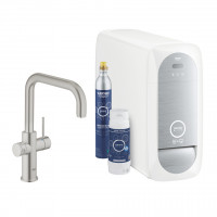 GROHE 31456DC1 Blue Home starter kit U-outlet supersteel