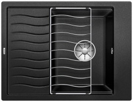 BLANCO 525880 Sink ELON 45 S black SILGRANIT® PuraDur® without eccentric