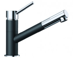 BLANCO 526174 Tap KANO-S black/chrome silgranit®-look