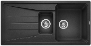 BLANCO 525975 sink SONA 6 S black SILGRANIT® PuraDur® without eccentric