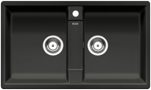 BLANCO 526029 Sink Zia 9 black SILGRANIT® PuraDur® without eccentric