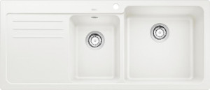 BLANCO 525783 Sink Naya 8 S white without eccentric Silgranit sink right