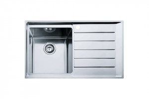 FRANKE Sink NPX 611/2P 860 x 510mm stainless steel