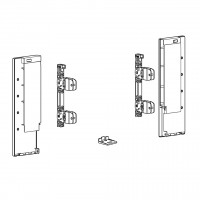 HETTICH 9257651 AvanTech You connectors for drawer fronts sides+glass 187 silver