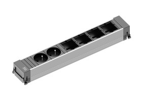 BACHMANN 916.023 socket unit 2x 230V + 4x free module