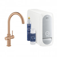 GROHE 31455DL1 Blue Home starter set C-outlet brushed Warm Sunset