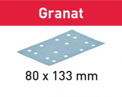 FESTOOL 497128 Abrasive sheet STF 80x133 P80 GR/10 Granat