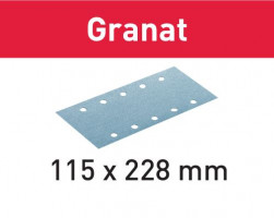 FESTOOL 498946 Abrasive sheet STF 115X228 P80 GR/50 Granat