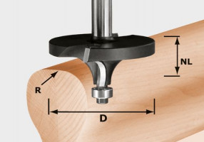 FESTOOL 492710 Roundover cutter HW R16/D64/26 S12